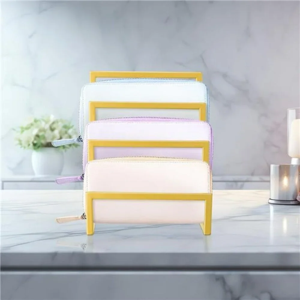 Purse Organizer Display Stand 3 Tier Metal Wallet Rack Handbag Holder Closet 2Pc